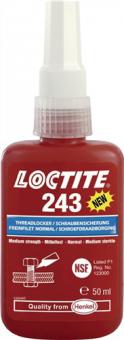 Schraubensicherung 243 10 - 10 ML / 1 ST  ml mf.mv.blau NSF P1,NSF/ANSI 61 Flasche LOCTITE