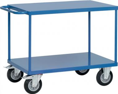 Tischwagen 2 Ladeflchen - 1 ST  L850xB500mm brillantblau Trgf.500kg