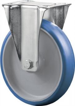 Bockrolle D.100mm Trgf.125kg - 1 ST  PU Platte L104xB80mm