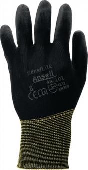 Handschuhe HyFlex 48-101 - 12 PA  Gr.9 schwarz EN 388 PSA II Nyl.m.PU ANSELL