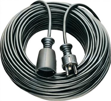 Schutzkontaktverlngerung - 1 ST  16 A 250 V 10m H05VV-F 3x1,5 mm schwarz