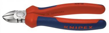 Seitenschneider L.140mm Kopf - 1 ST  verchr.m.Mehrkomp.-Hllen KNIPEX