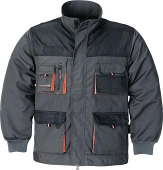 Herrenjacke Gr.60 dunkelgrau/schwarz/orange - 1 ST  TERRATREND