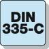 Kegelsenker DIN 335C 90Grad - 1 ST  D.5mm HSS TiN Z.3 Schaft-D.4mm RUKO