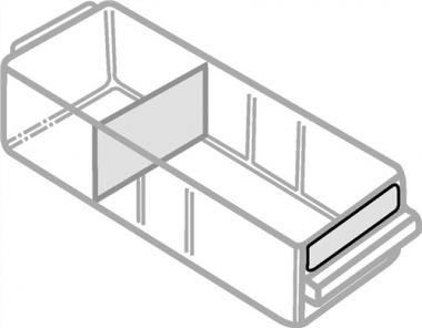 Etikettensatz 24 St.B75xH15mm - 1 ST  f.Schubladentyp G wei/klar RAACO