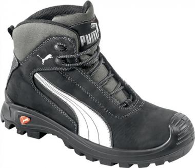 Sicherheitsstiefel Cascades - 1 PA  Mid Gr.42 schwarz/wei Leder S3 HRO SRC EN20345