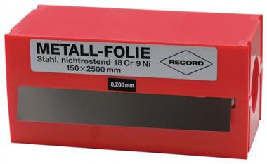 Metallfolie D.0,200mm VA - 1 ST  1.4301 L.2500mm B.150mm