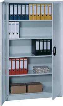 Flgeltrenschrank H1950xB1200xT600mm - 1 ST  weialu./schwarzgrau 4 BD