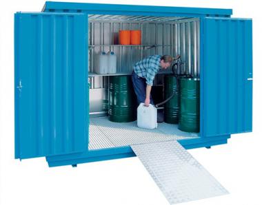 Lagercontainer B6080xT2170xH2300mm - 1 ST  mont.f.die aktive Lagerung verz.Vol.2x1030l