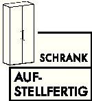 Schiebetrenschrank H1100xB1200xT400mm - 1 ST  wei 3 OH 2 Tren Knaufgriff