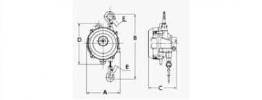 Balancer Trgf.14-18kg Seillnge - 1 ST  2,0m Seil-D.3,0mm