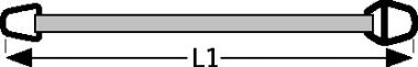 Hebeband DIN EN 1492-1 L.6m - 1 ST  Tragf.einf.3000kg