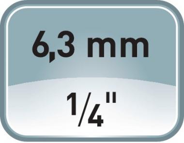 Steckschlsseleinsatz 20 - 1 ST  1/4 Zoll 6-kant SW 5,5mm L.25mm GEDORE