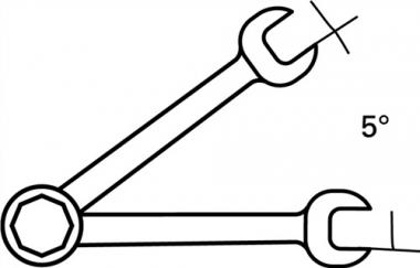 Maulringratschenschlssel - 1 ST  SW 17mm L.233mm ger.PROMAT