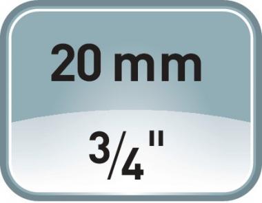 Kraftschraubersteckschlsseleinsatz - 1 ST  740 L 3/4 Zoll 6KT SW 19mm L.95mm ASW