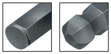 Sechskantwinkelschraubendreher - 10 ST  SW 2mm lang,Kugelkopf 100x16mm PROMAT