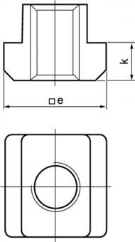 T-Nutenstein (DIN 508) Werksnorm - 1 ST  T-Nut 18mm M8 AMF