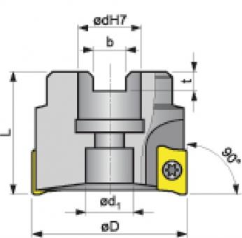 Eckfrser D.80mm vern.m.IK - 1 ST  Z.7 APKT...-16 PROMAT