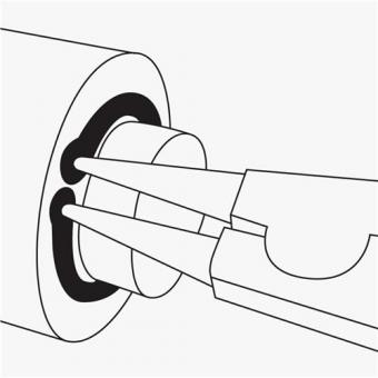 Sicherungsringzange A 21 - 1 ST  f.Wellen D.19-60mm pol.PROMAT