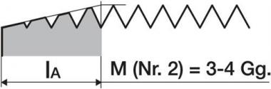 Handgewindebohrersatz DIN - 1 ST  352 M24x3mm HSS ISO2 (6H) 3tlg.PROMAT