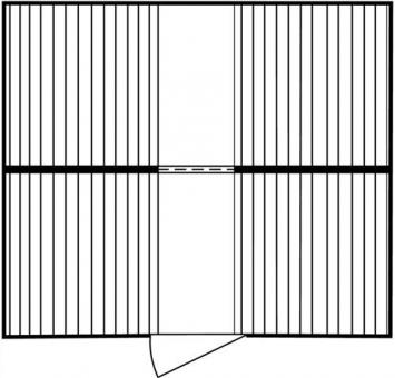 Lagercontainer-Kombination B5080xT4340xH2300mm - 1 ST  zerlegt gem.GHS 1-4 Vol.2 x 1480l