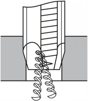 Einschnittgewindebohrer DIN352 - 1 ST  Form B M4x0,7mm HSS-Co ISO2 (6H) PROMAT